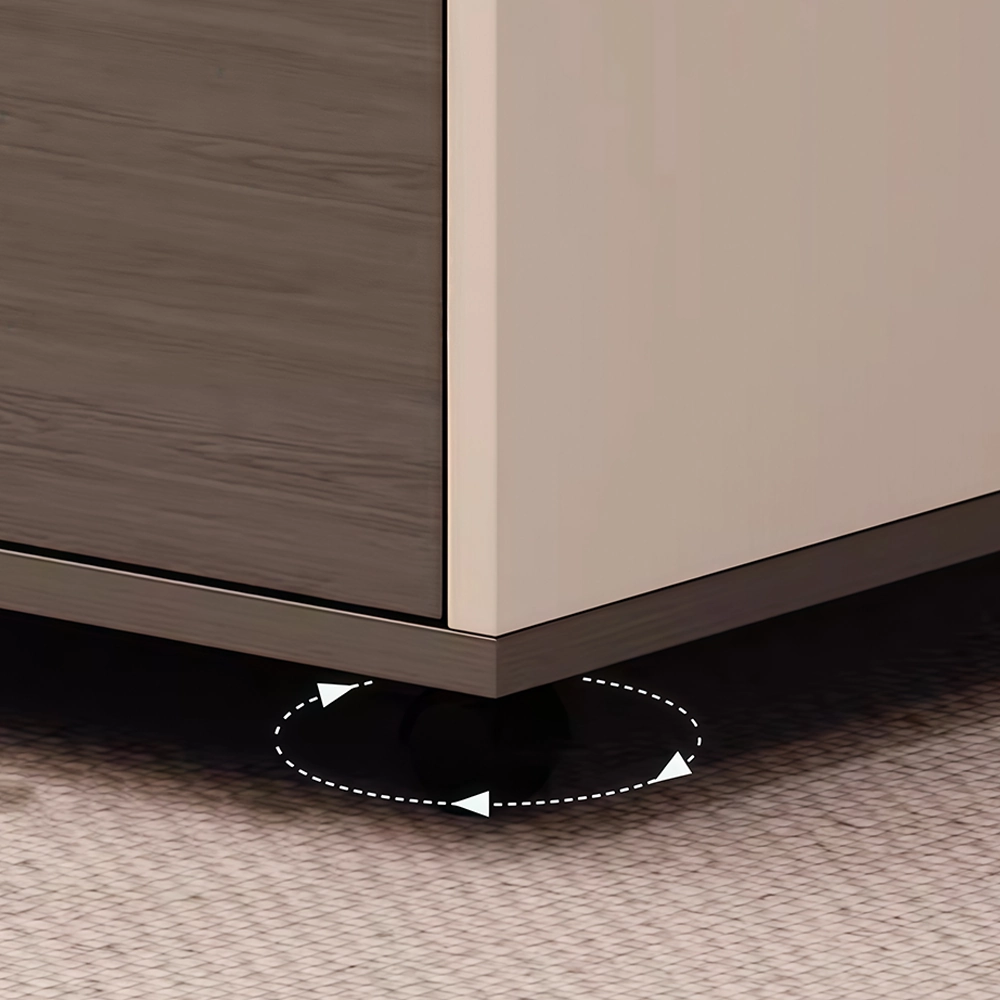 Lockable Under-Desk Mobile File Cabinet with Drawers - image 3