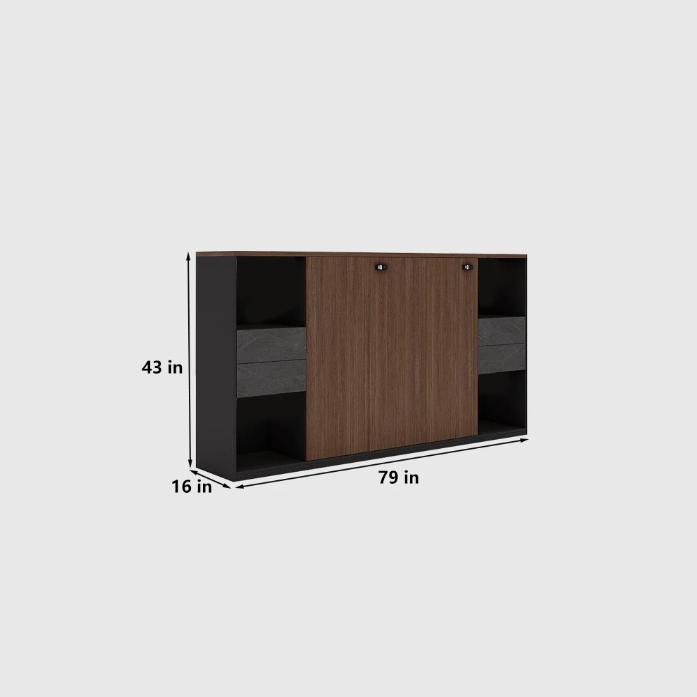 Long Low Credenza for Office Documents & Files - image 9