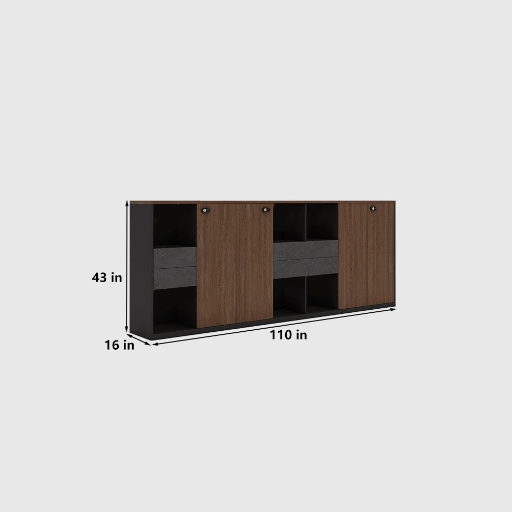 Long Low Credenza for Office Documents & Files - image 11