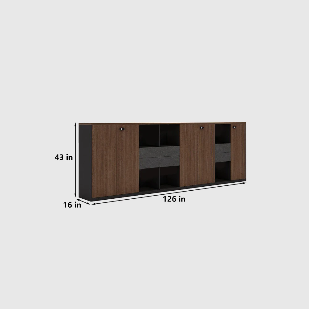 Long Low Credenza for Office Documents & Files - image 12