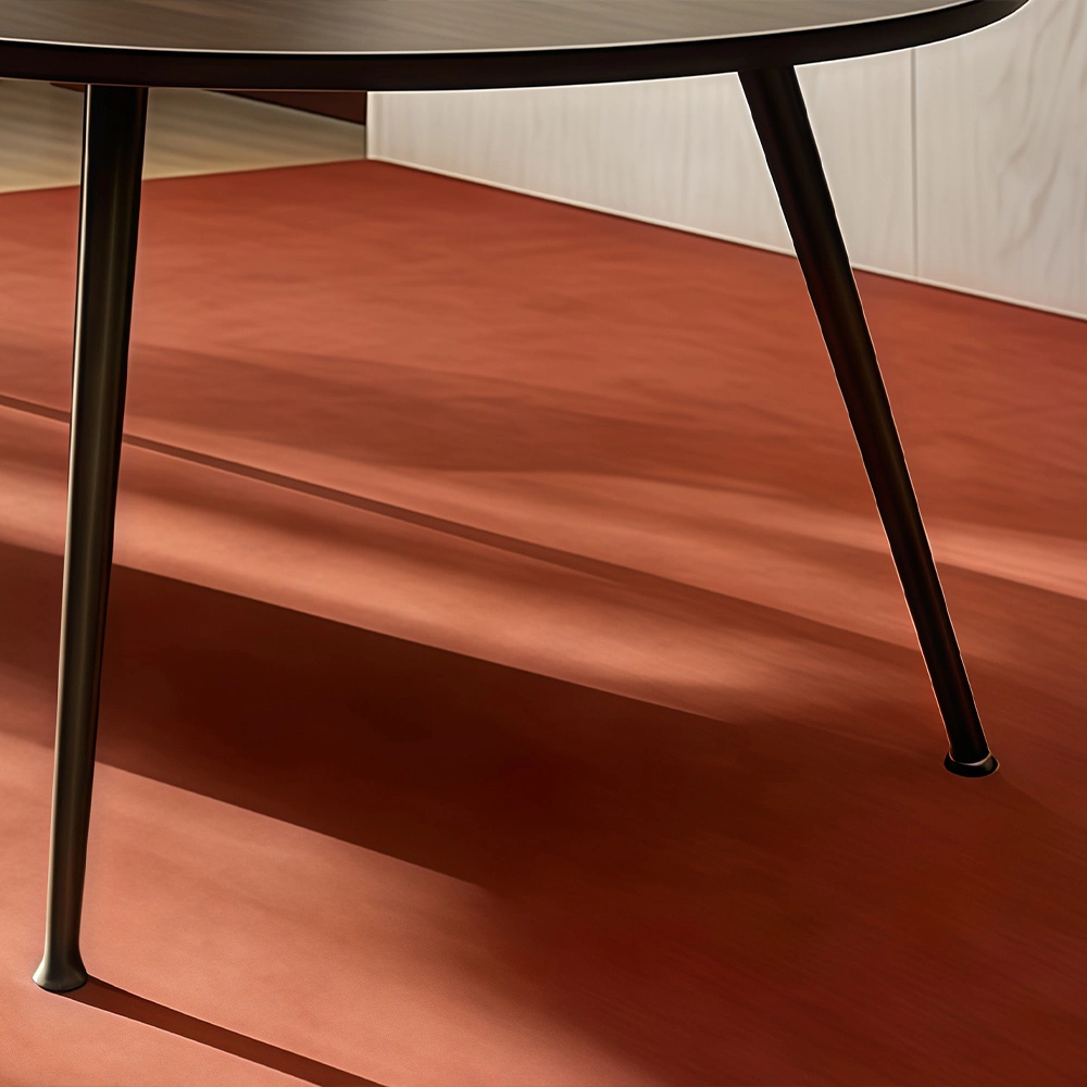 Minimalist Oval Large Conference Negotiation Table - image 5