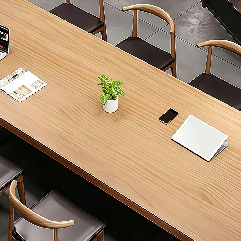 Minimalist Oval Long Conference Table Office Desk - image 4