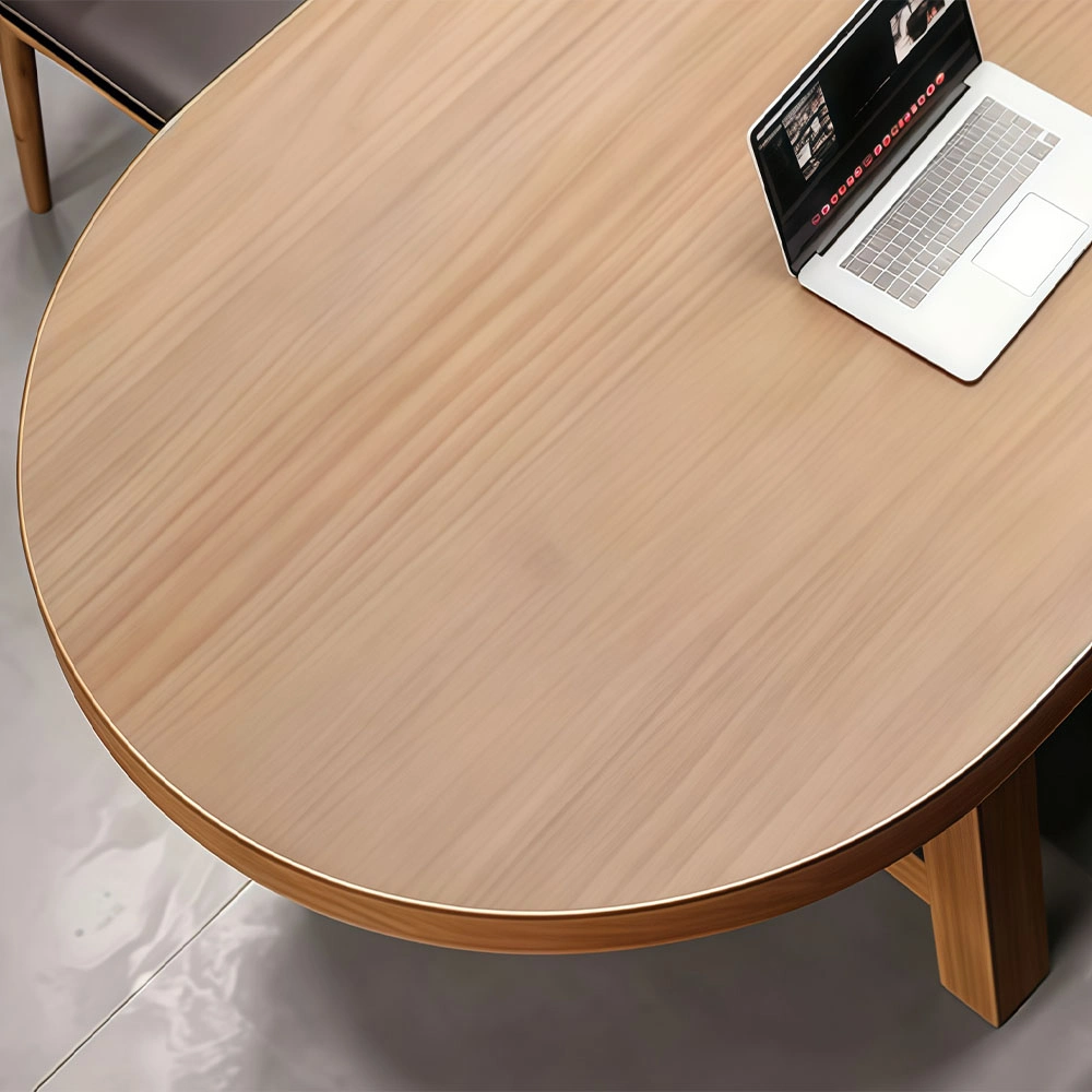 Minimalist Oval Long Conference Table Office Desk - image 6