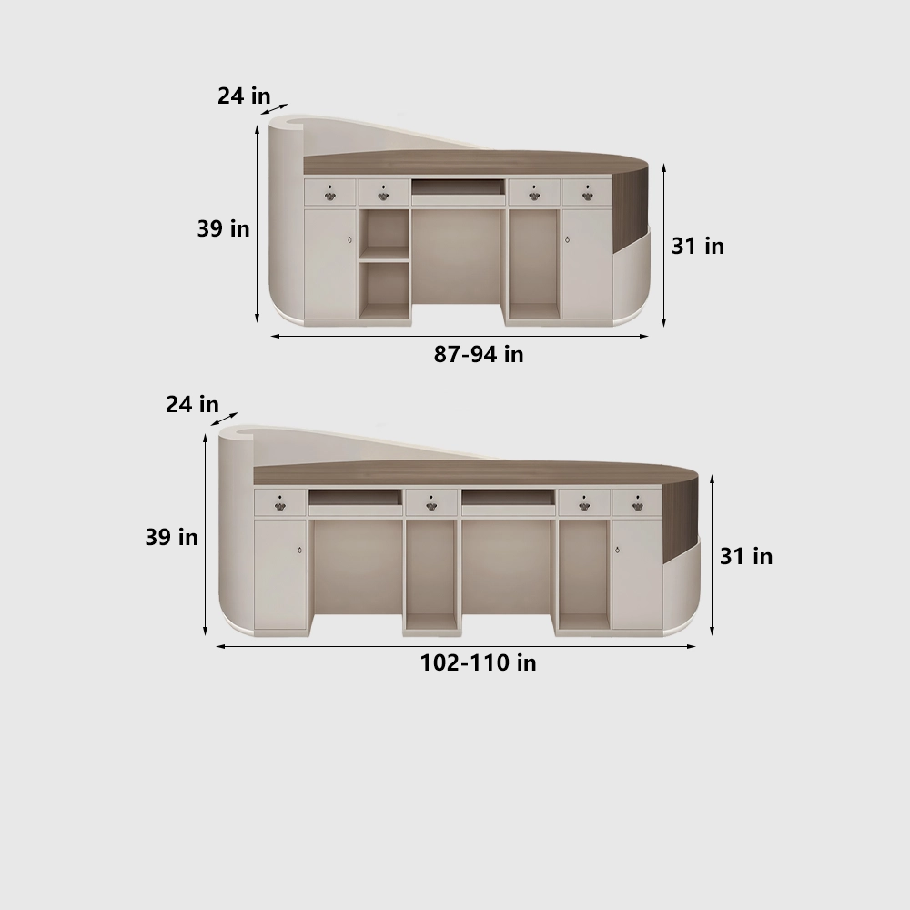 Minimalist Salon Reception Counter for Stores - image 8