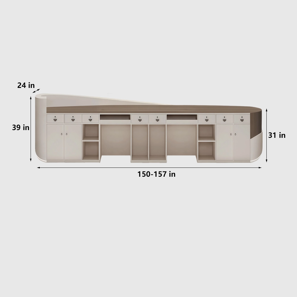 Minimalist Salon Reception Counter for Stores - image 10