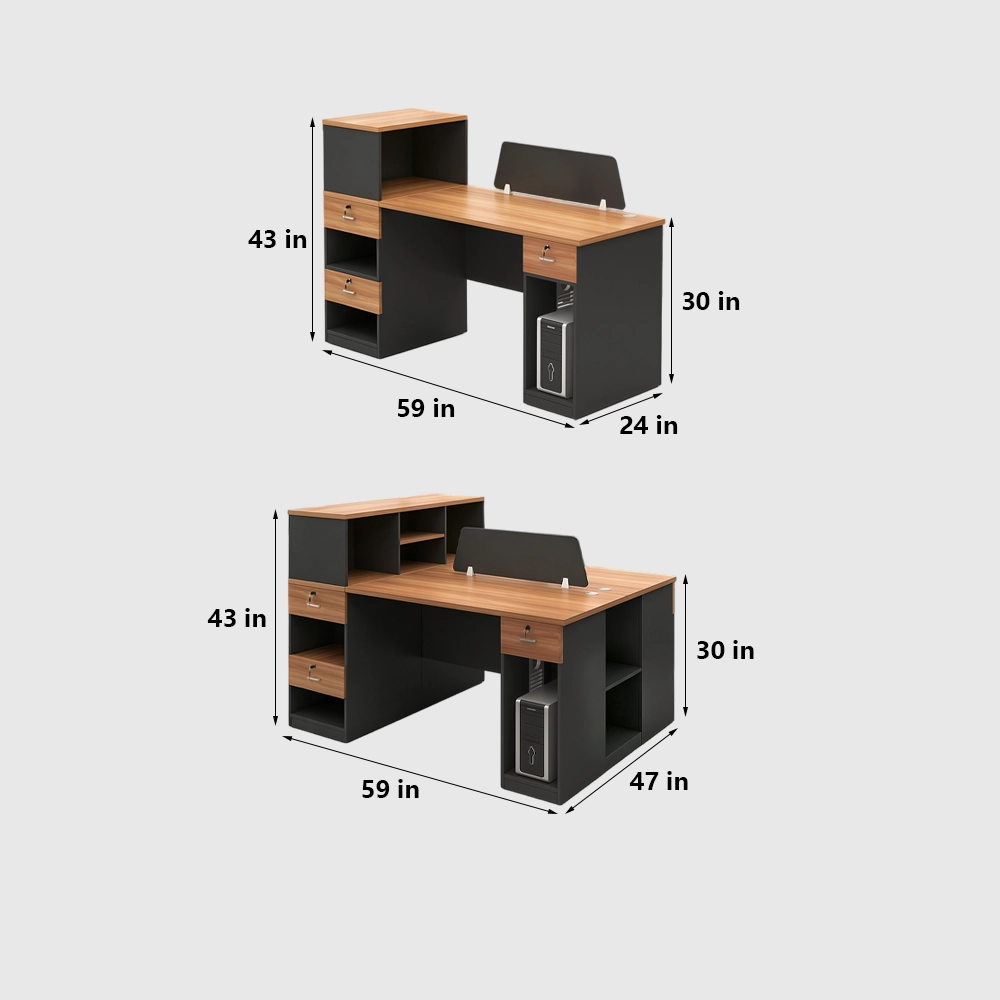 Modern Multi-Seat Office Desk for Staff & Finance - image 6