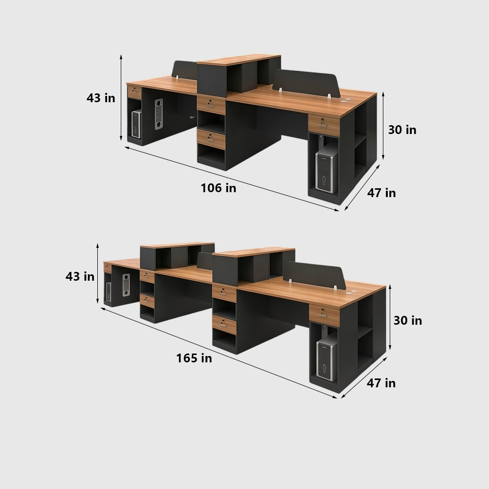 Modern Multi-Seat Office Desk for Staff & Finance - image 7