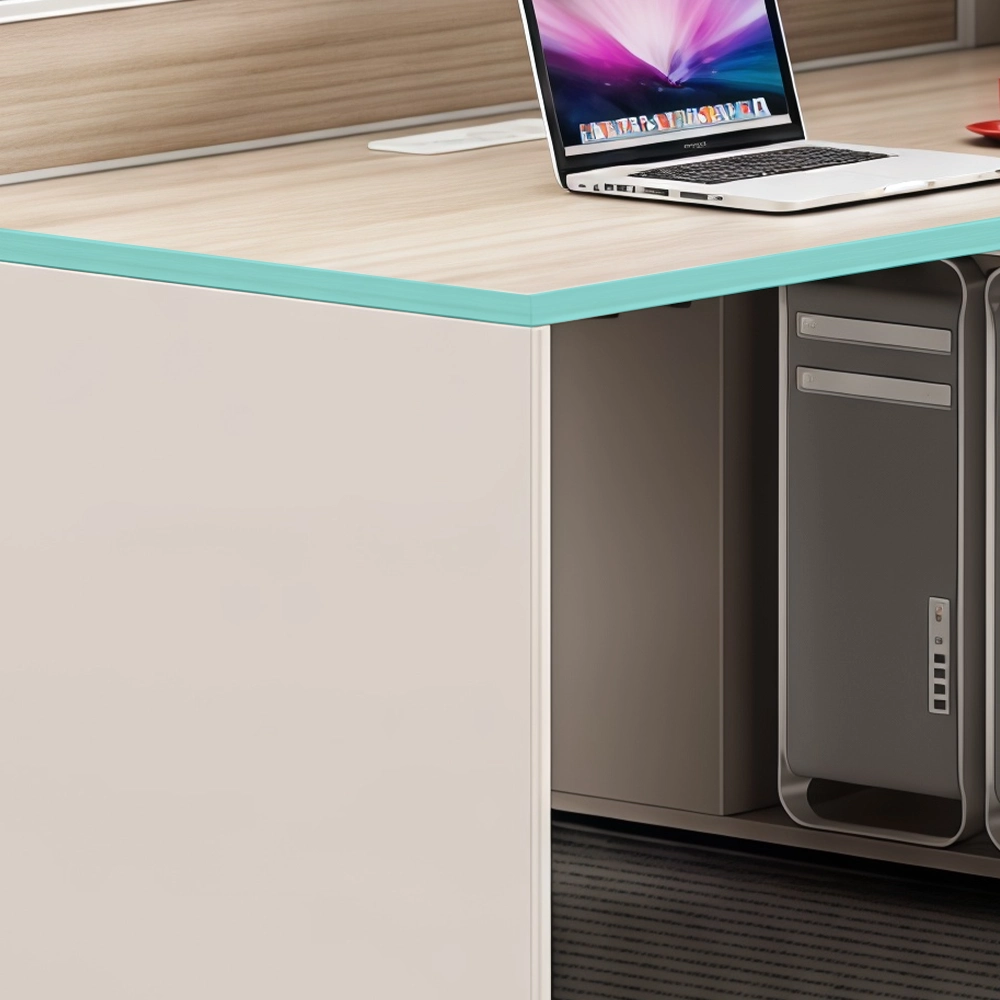 Modern Office Cubicle Desk with Partition - image 4