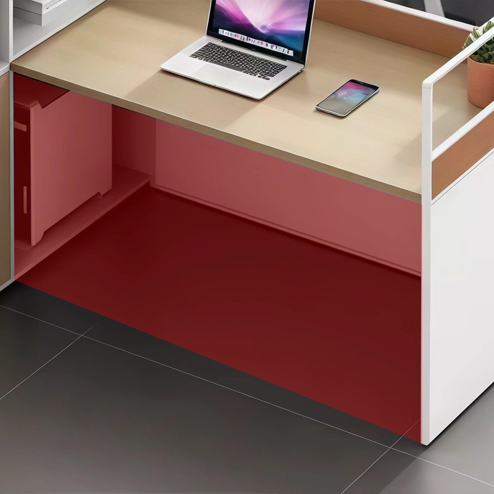 Modern Office Desk with Integrated Storage Unit - image 4