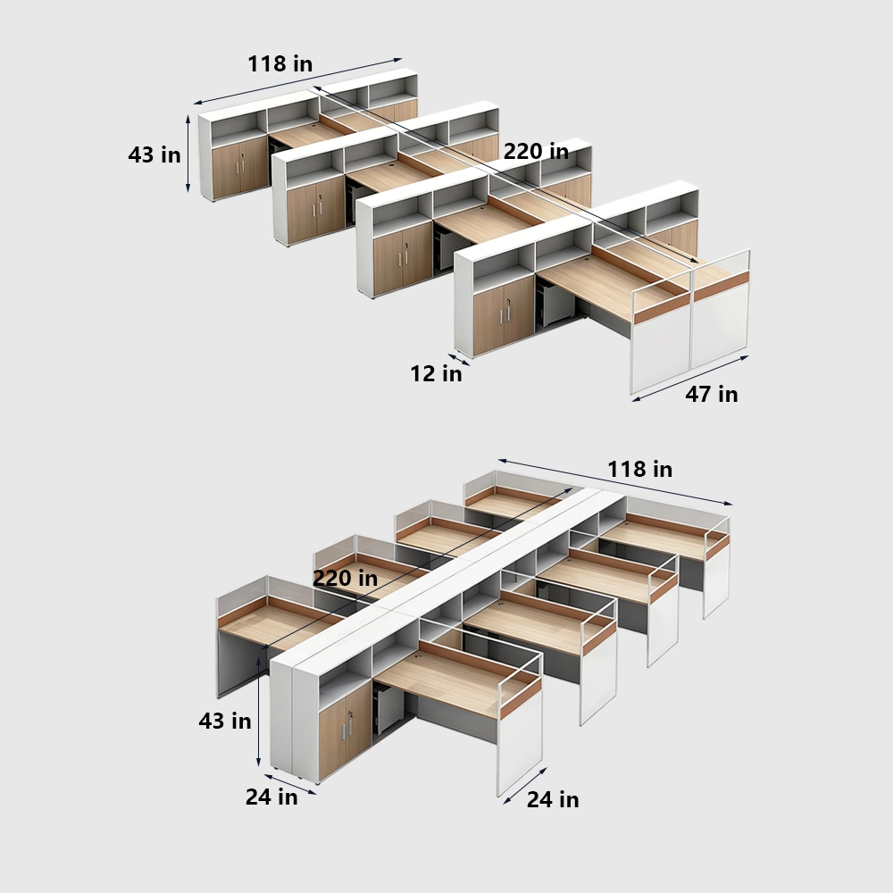 Modern Office Desk with Integrated Storage Unit - image 10