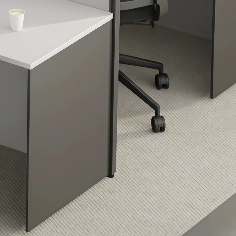 Modular Office Desks with Partition Screens - image 3