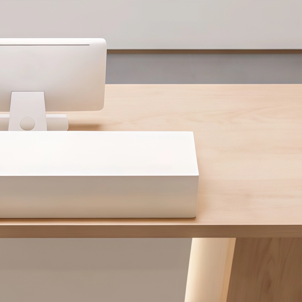 Natural Wood Style Check-in Desk for Homestays - image 5