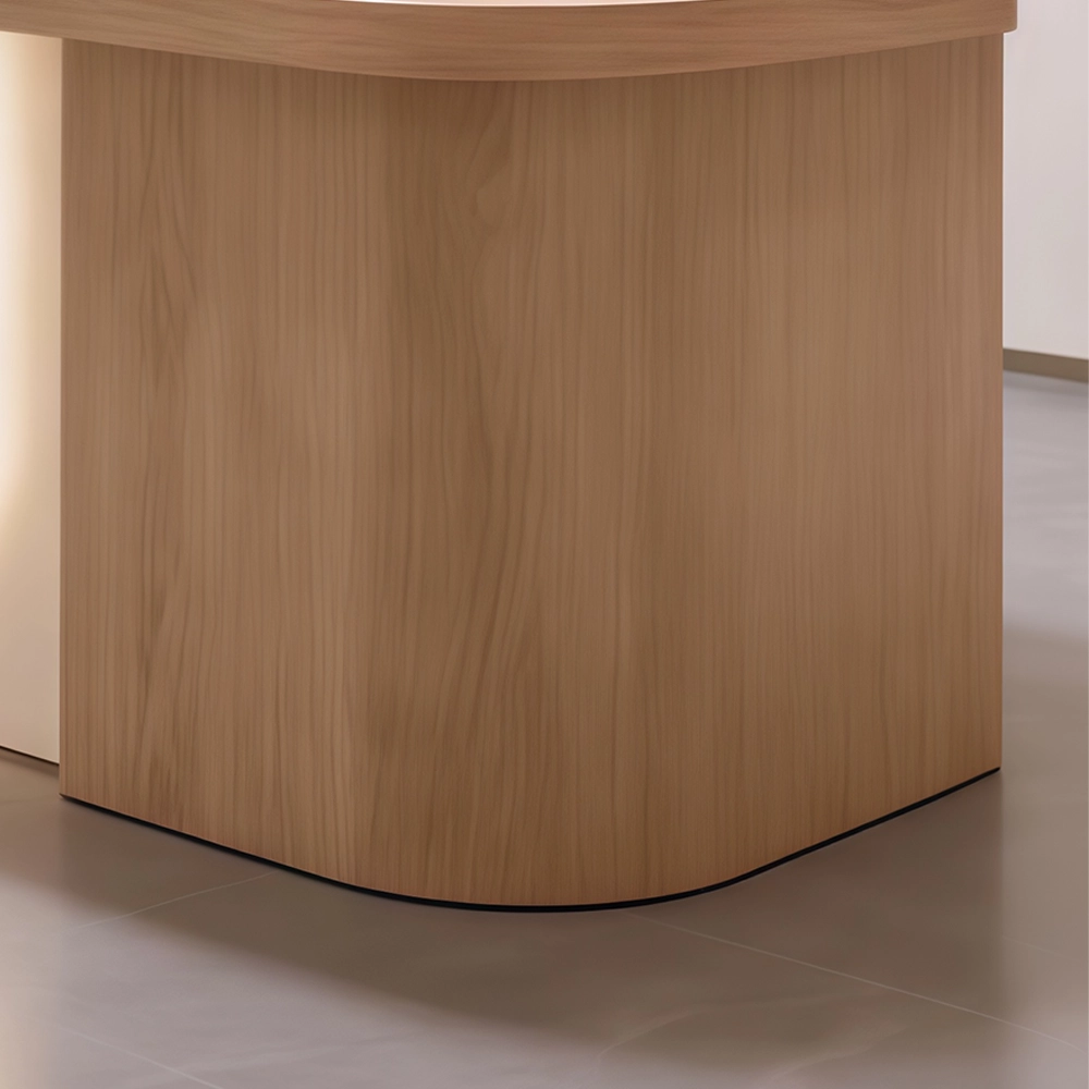 Natural Wood Style Check-in Desk for Homestays - image 6