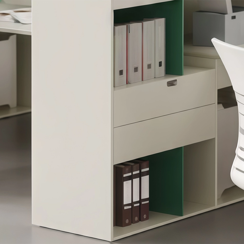 Office Desk with Pegboard for Employee Workstations - image 6