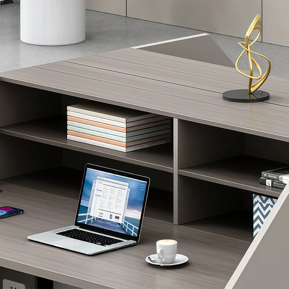 Office Desk with Storage Cabinet for Staff Workstation - image 6