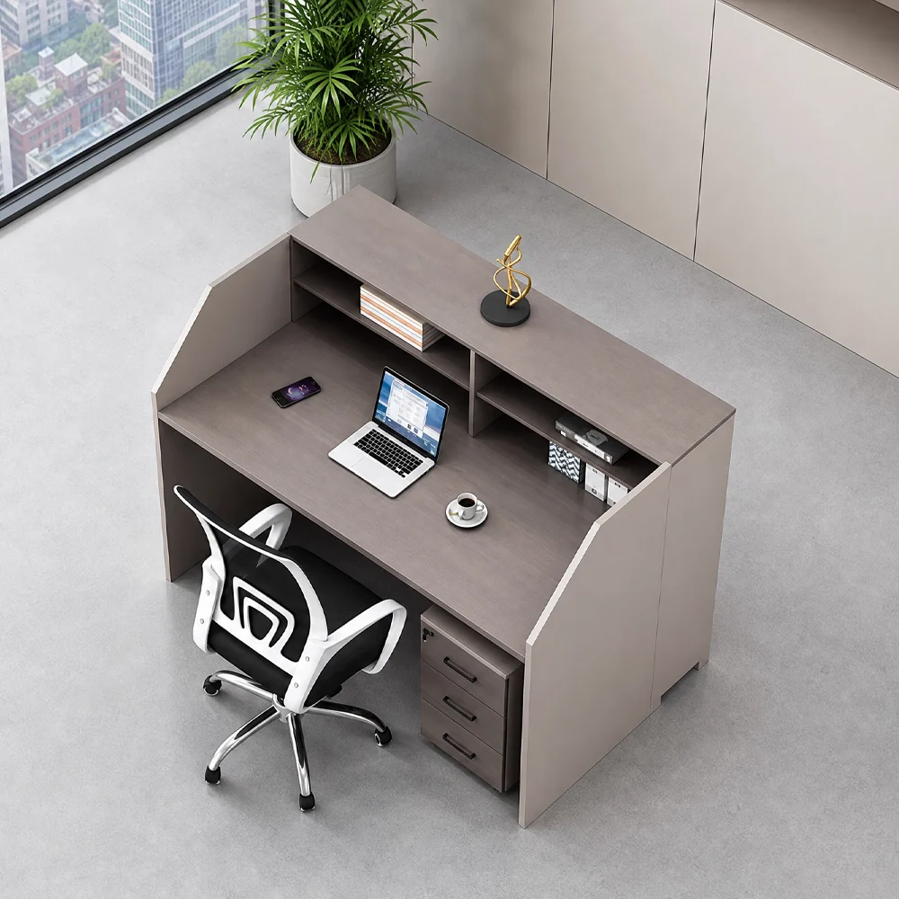 Office Desk with Storage Cabinet for Staff Workstation - image 2