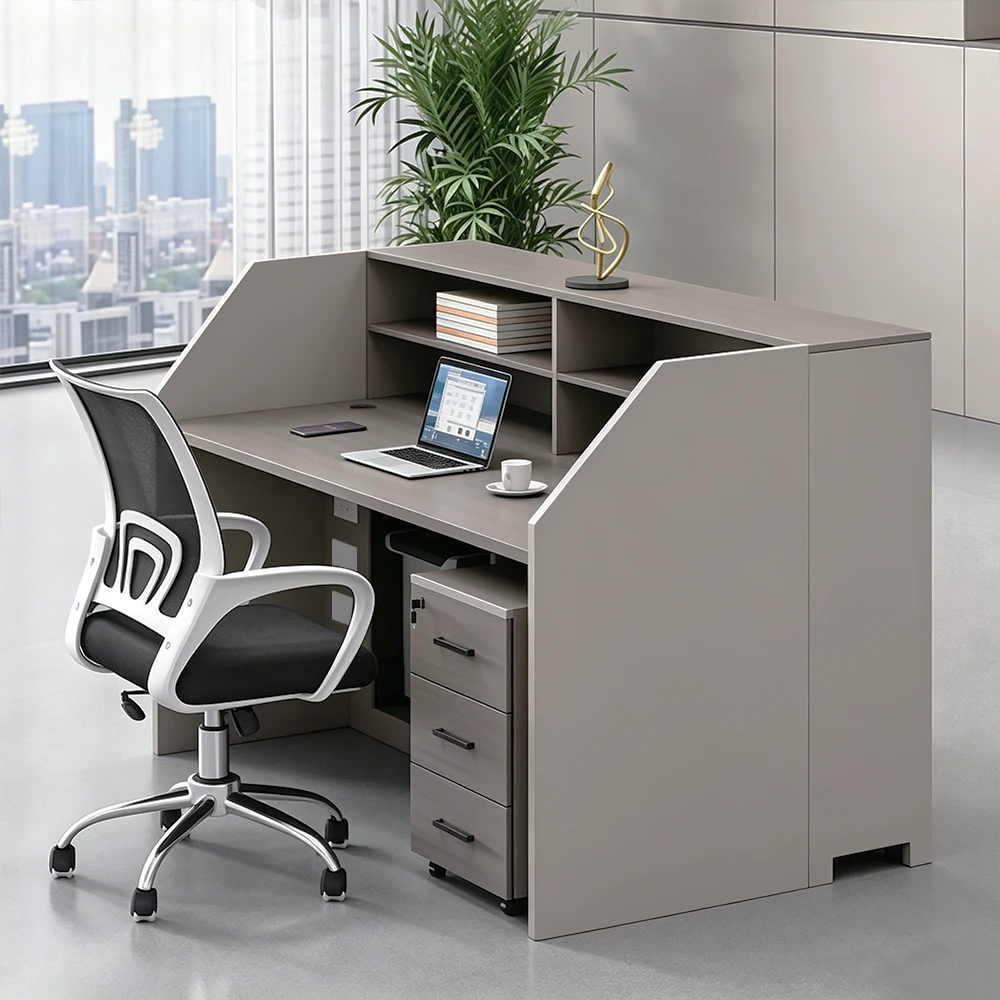 Office Desk with Storage Cabinet for Staff Workstation - image 3