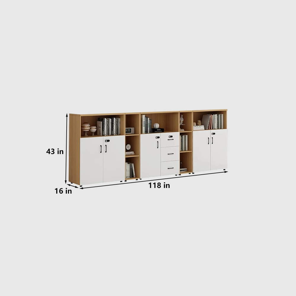 Office Filing Cabinet Low Storage Cabinet with Lock - image 17