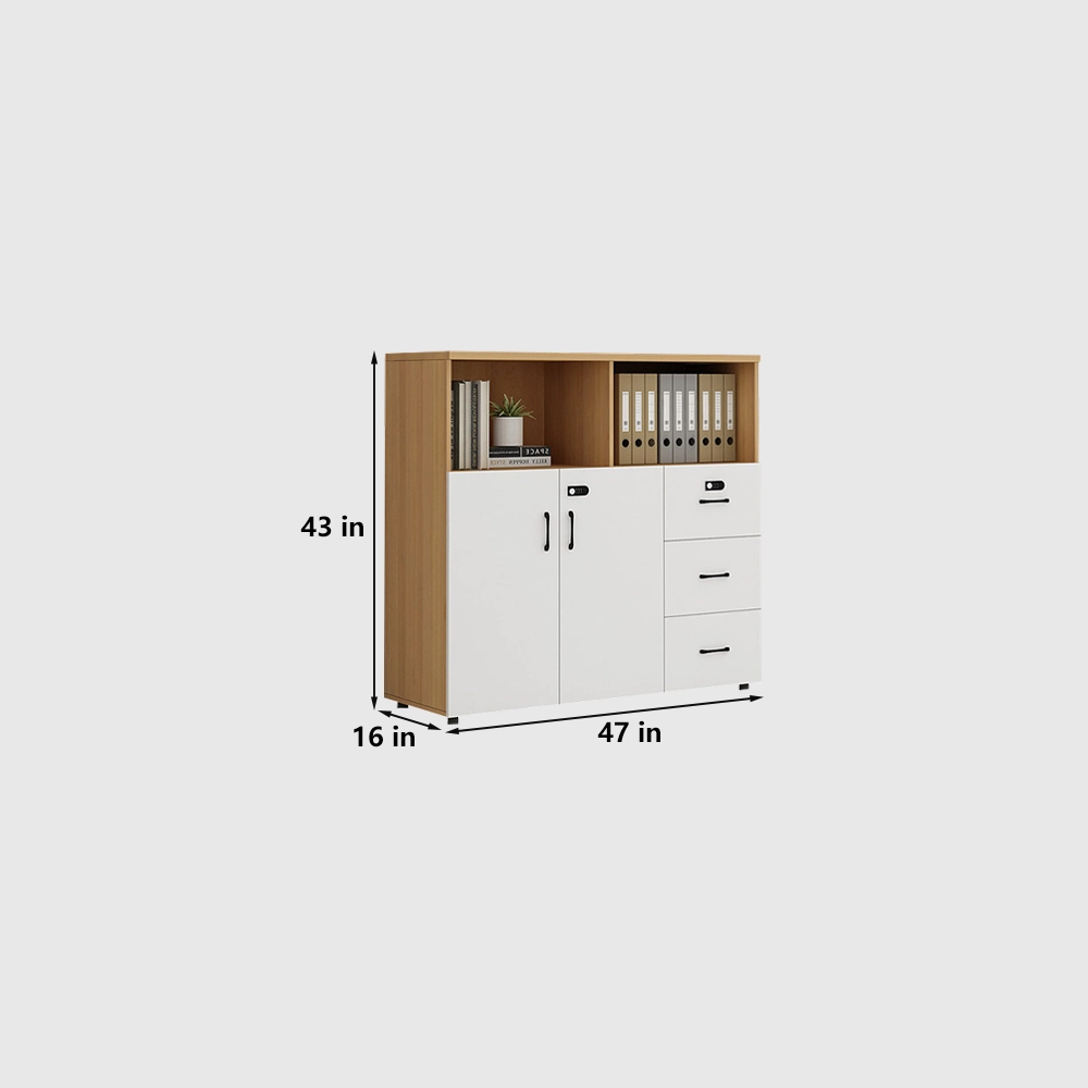 Office Filing Cabinet Low Storage Cabinet with Lock - image 8
