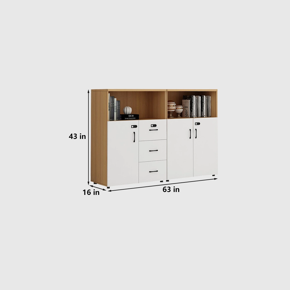 Office Filing Cabinet Low Storage Cabinet with Lock - image 10