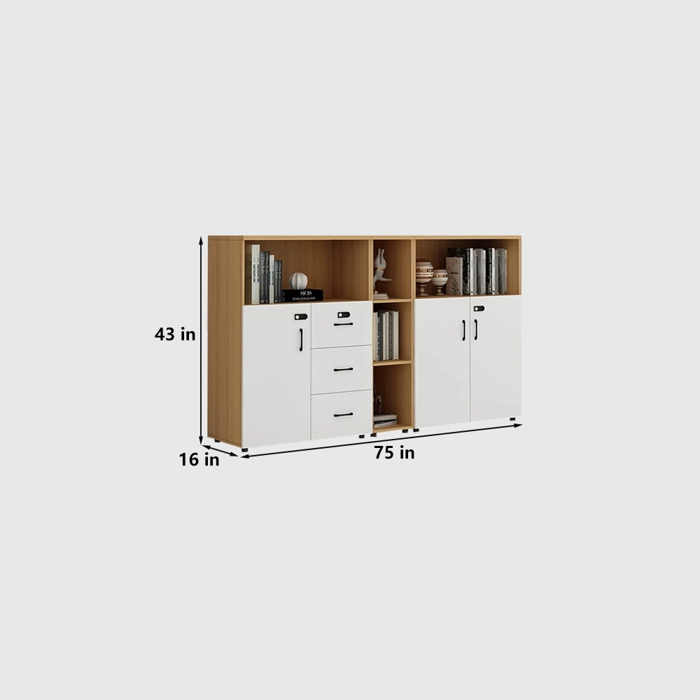 Office Filing Cabinet Low Storage Cabinet with Lock - image 12