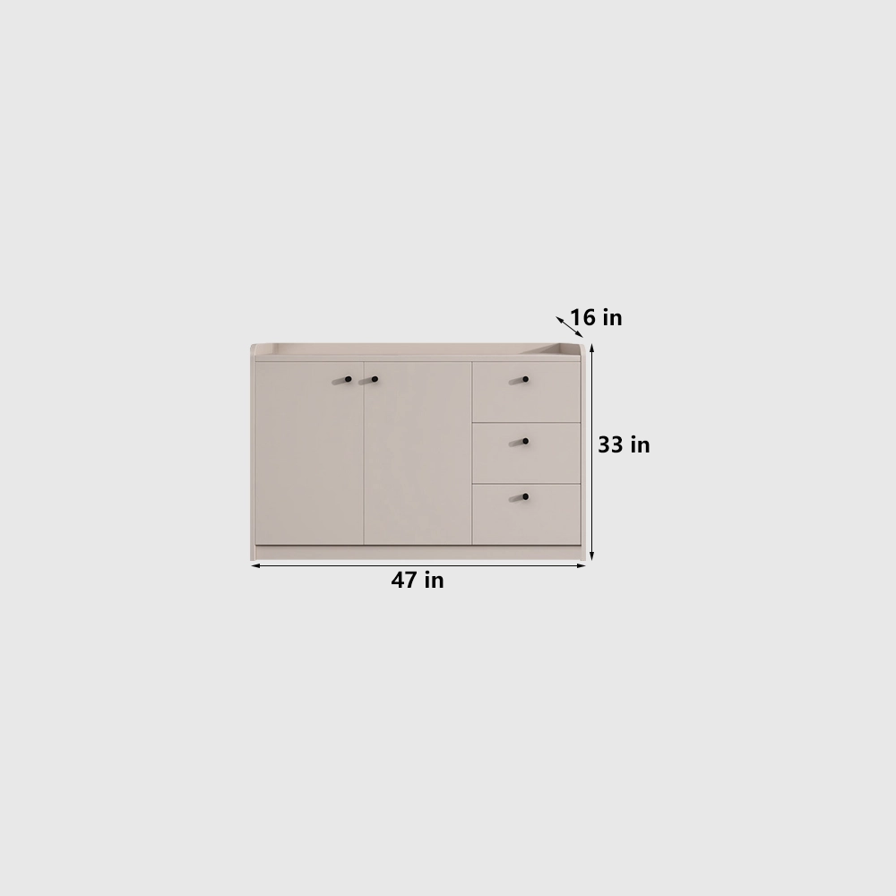 Office Side Cabinet with Drawers and Storage Compartments - image 7