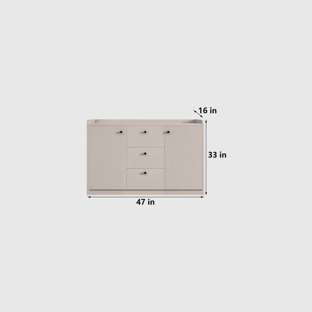 Office Side Cabinet with Drawers and Storage Compartments - image 8