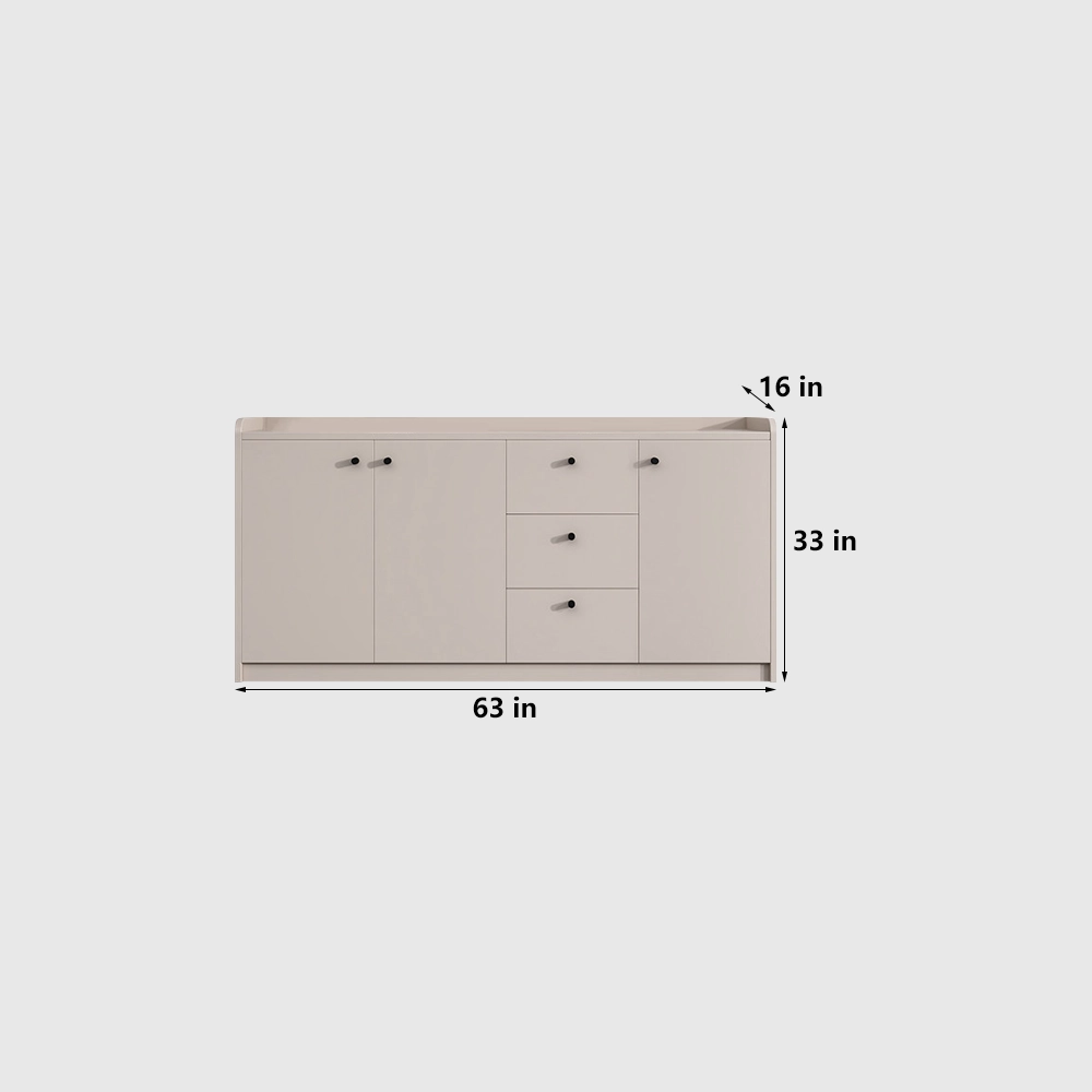 Office Side Cabinet with Drawers and Storage Compartments - image 11
