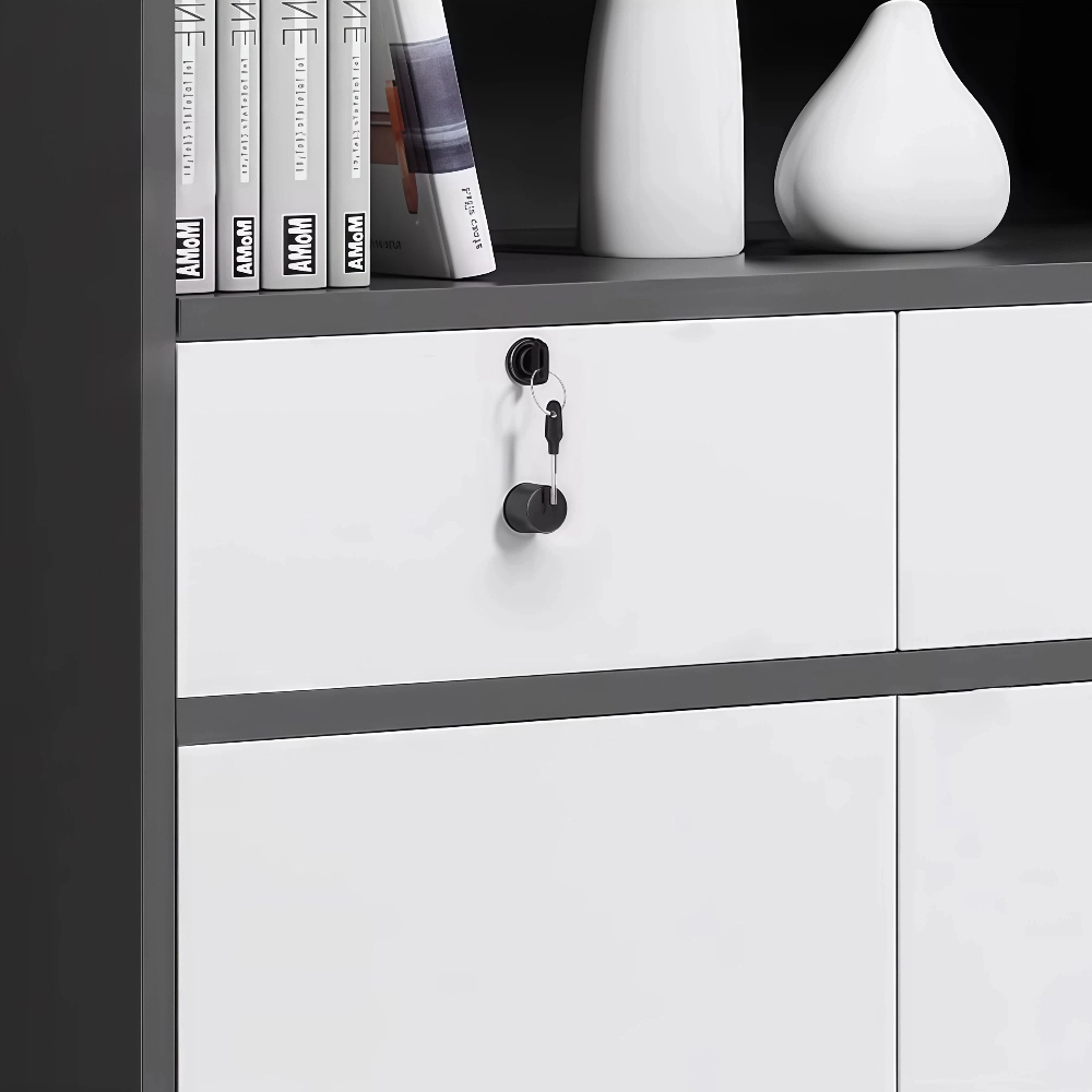 Office Storage Partition Cabinet with Lockable Drawers - image 4