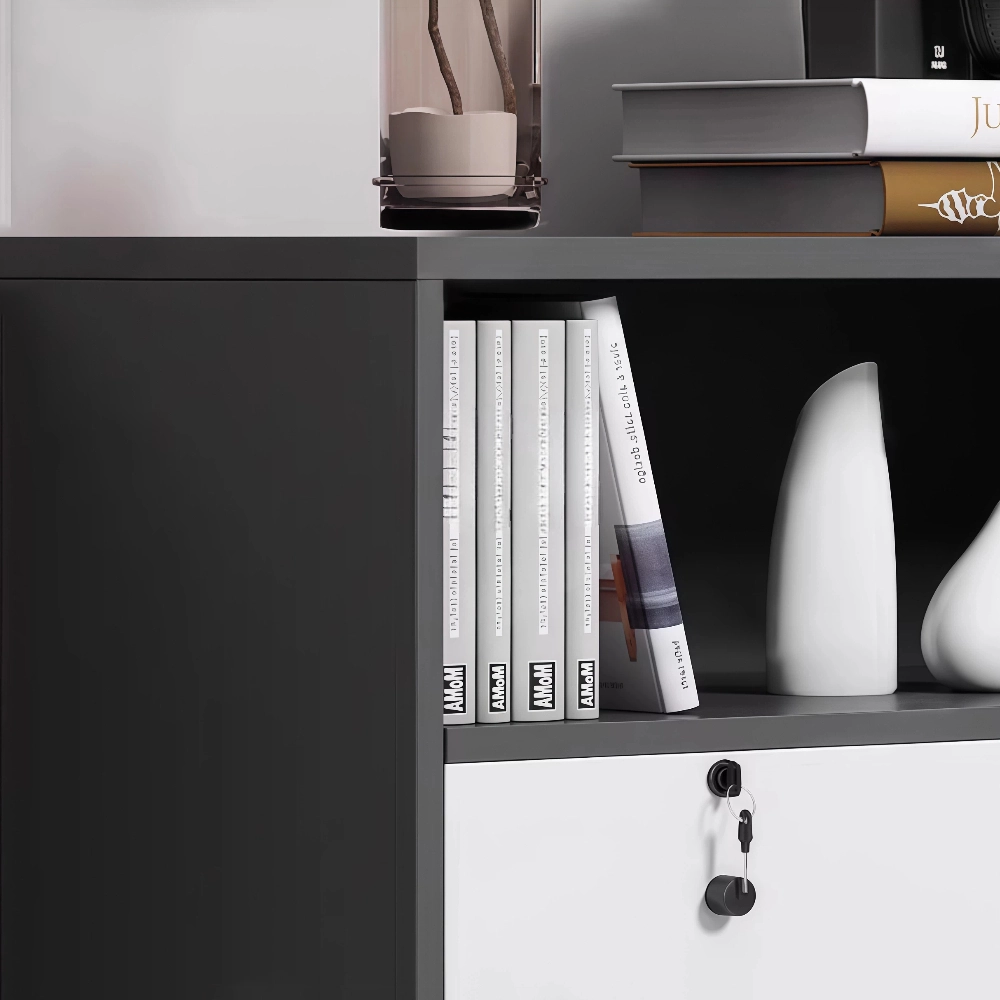 Office Storage Partition Cabinet with Lockable Drawers - image 5