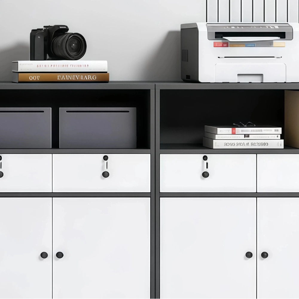 Office Storage Partition Cabinet with Lockable Drawers - image 6