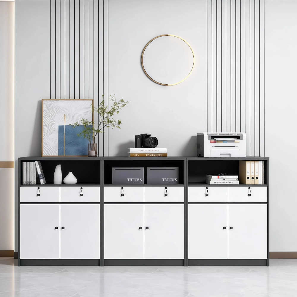 Office Storage Partition Cabinet with Lockable Drawers - image 2