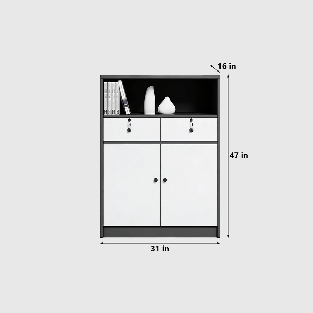Office Storage Partition Cabinet with Lockable Drawers - image 7