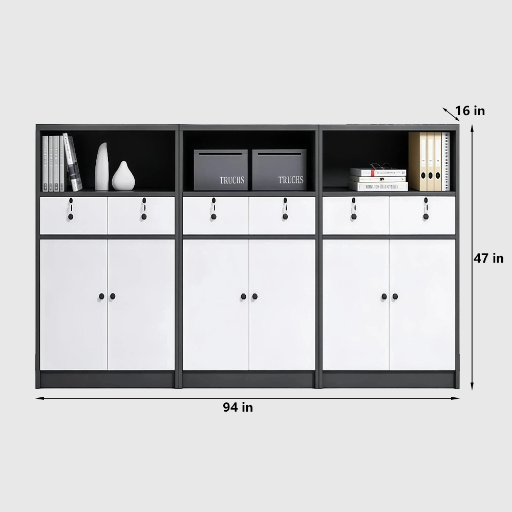 Office Storage Partition Cabinet with Lockable Drawers - image 11