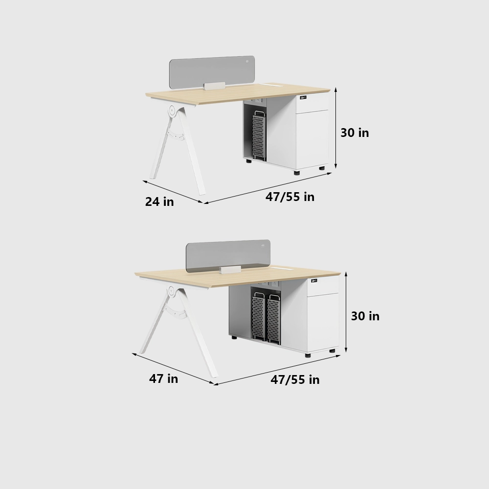 Office Workstation with Glass Partition - image 7