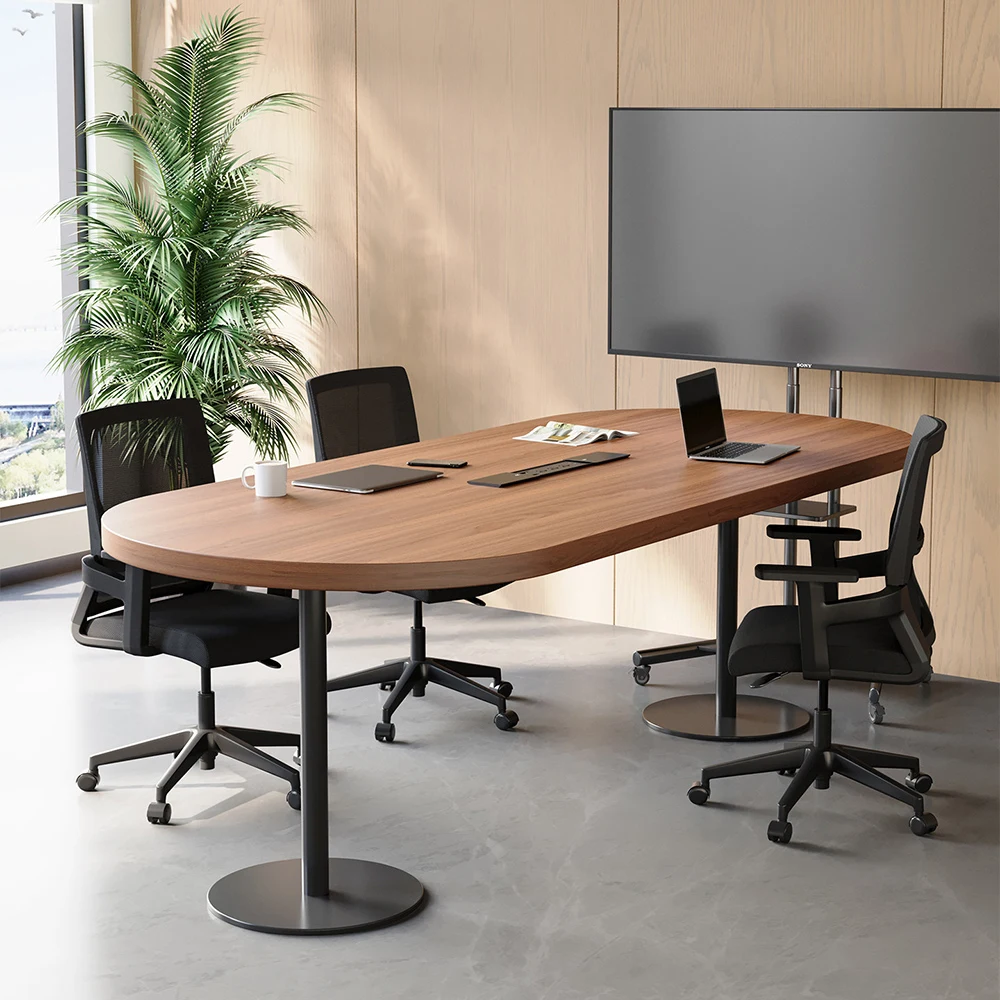 Oval Meeting Desk for Corporate Talks & Group Discussions - image 2