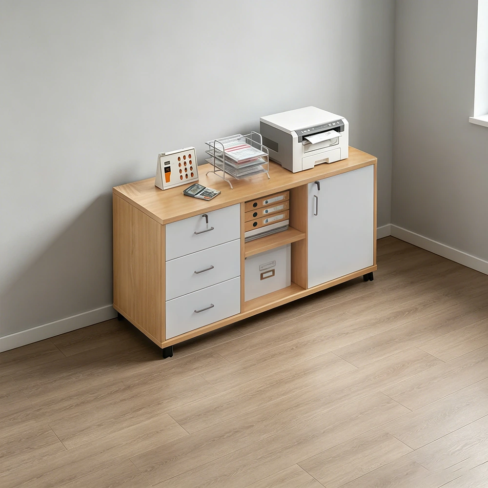 Mobile Lockable Low Office Cabinet - image 2