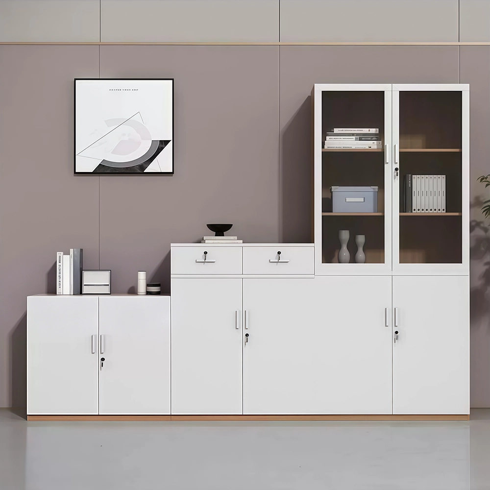 Office File Cabinet Wooden Low - High - image 3