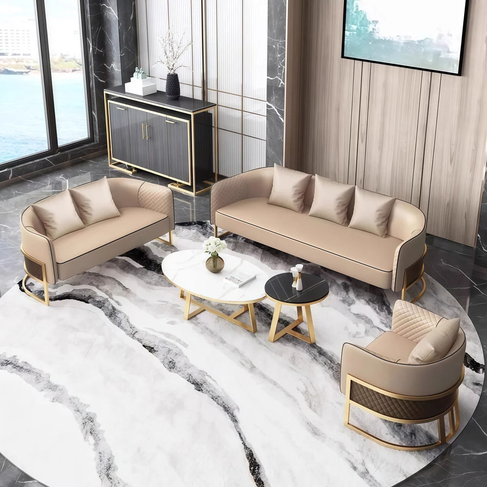 Light Luxury Reception Sofas for Offices - image 2