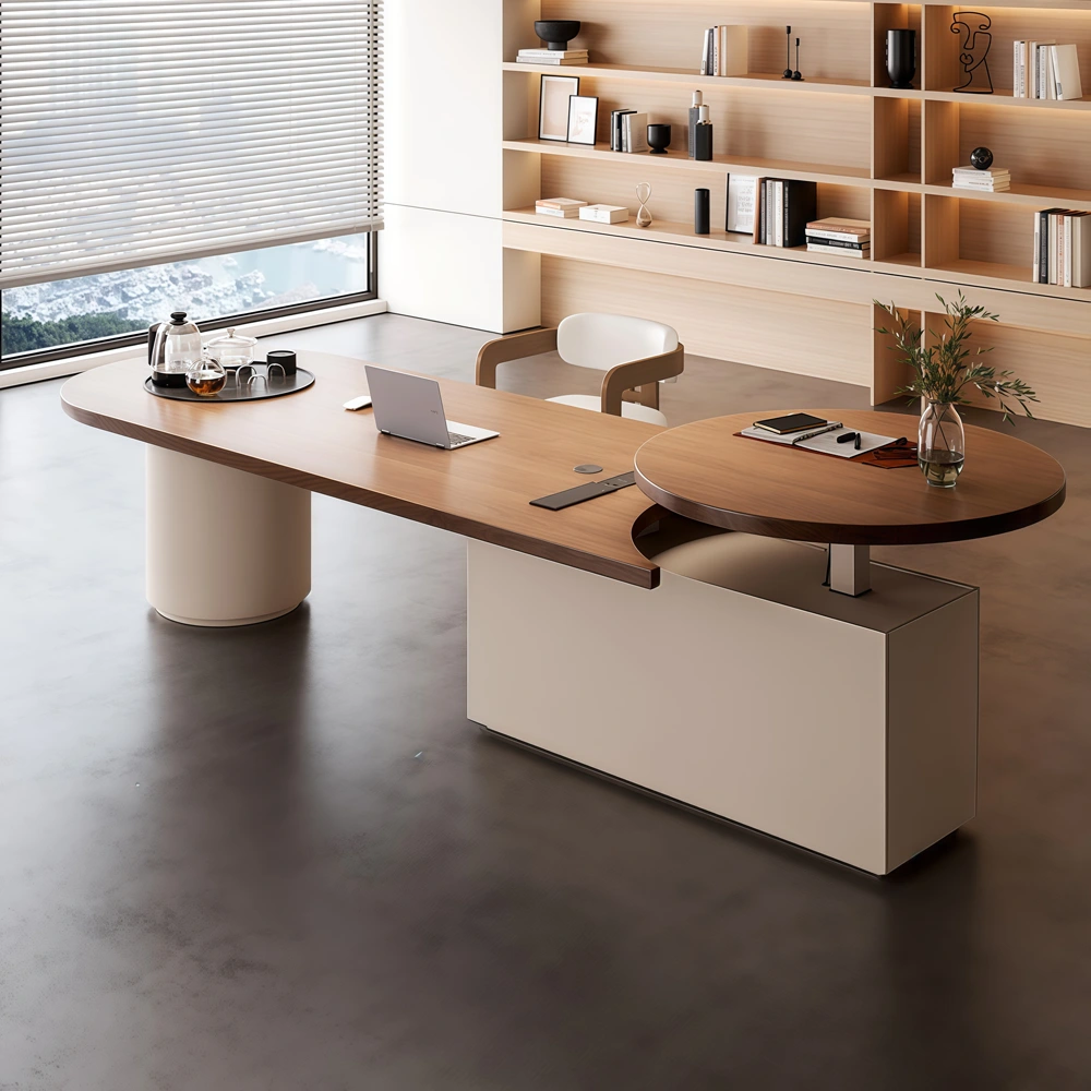 Premium Electric Height Adjustable Desk – Light Luxury Office Desk with Advanced Lift System - image 2