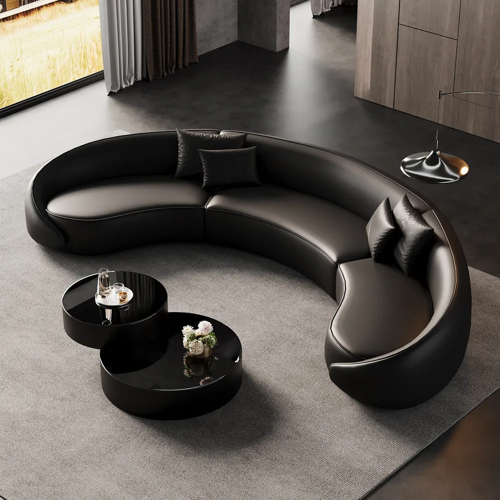 Light Luxury Semi-Circular Sofa for Reception Area - image 2