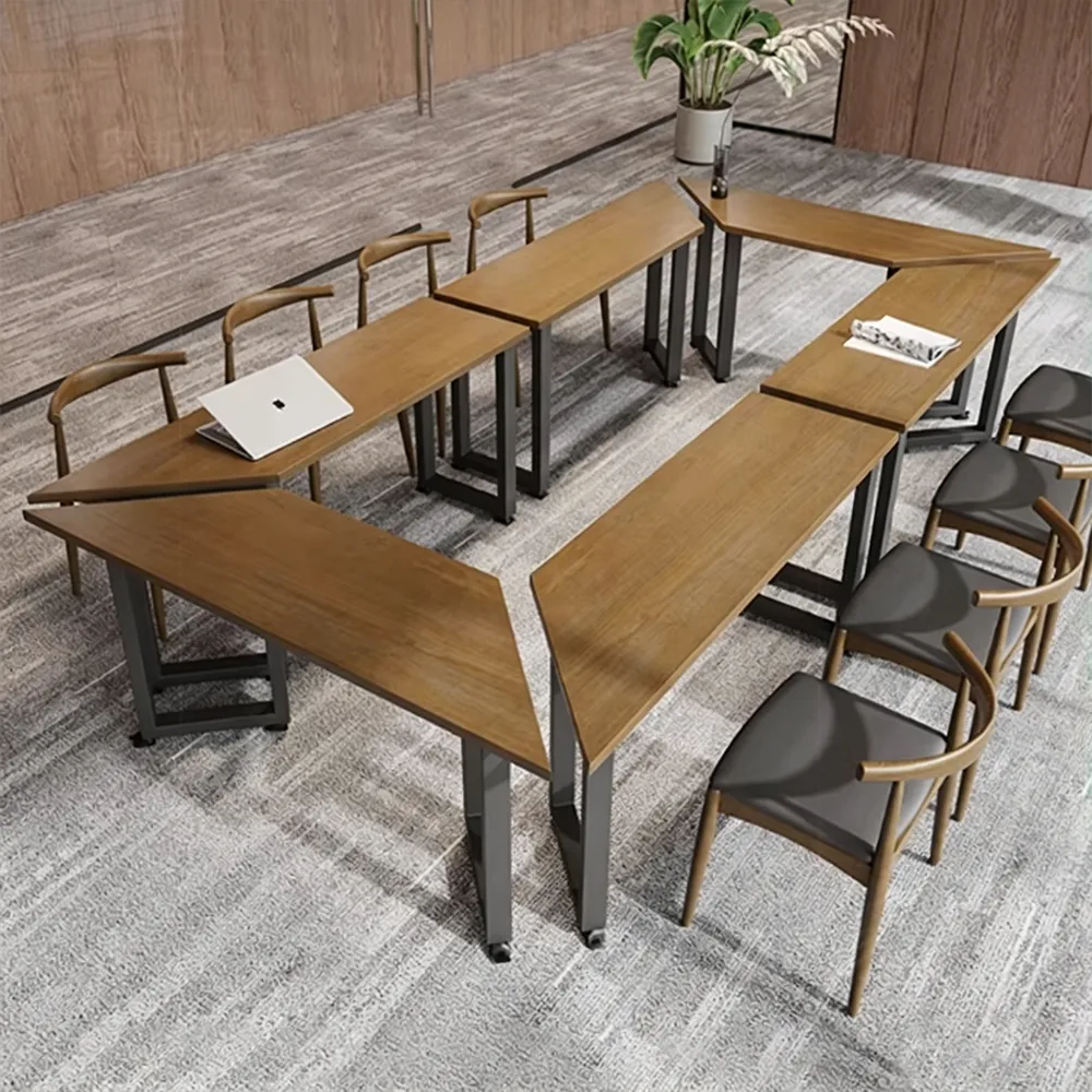 DIY Modular Solid Wood Conference Table – Mobile Reconfigurable - image 2