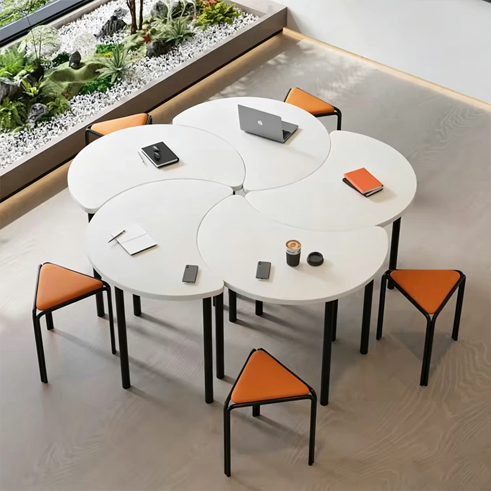 Polygonal Splicing Long Conference Table – Custom Irregular Meeting Desk - image 5