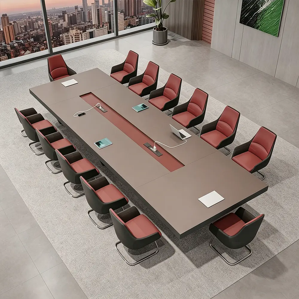 Luxury Large Conference Table for Office – Heavy-Duty Executive Meeting Desk - image 2