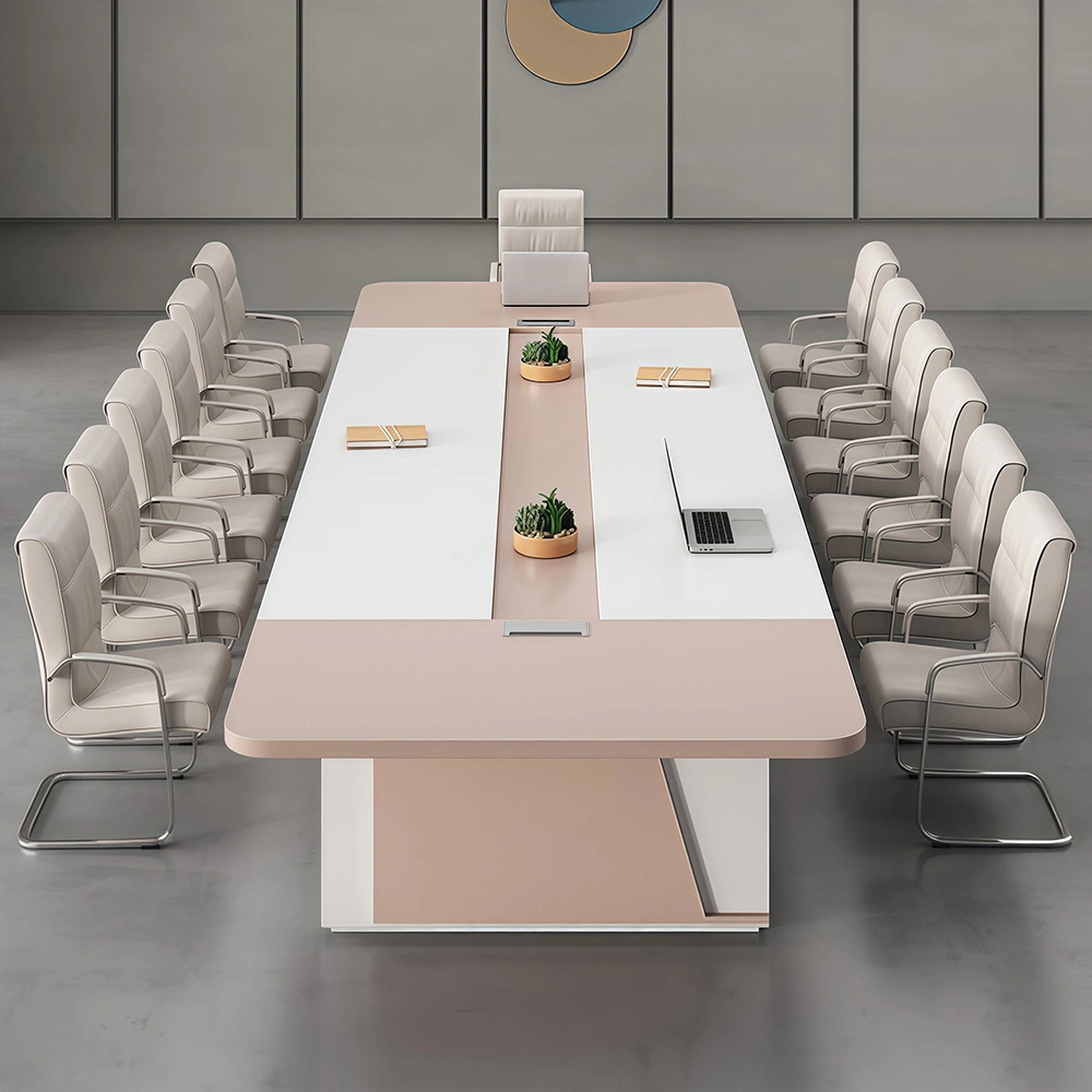 Contemporary Long Conference Table – Large Boardroom Furniture for Business - image 2
