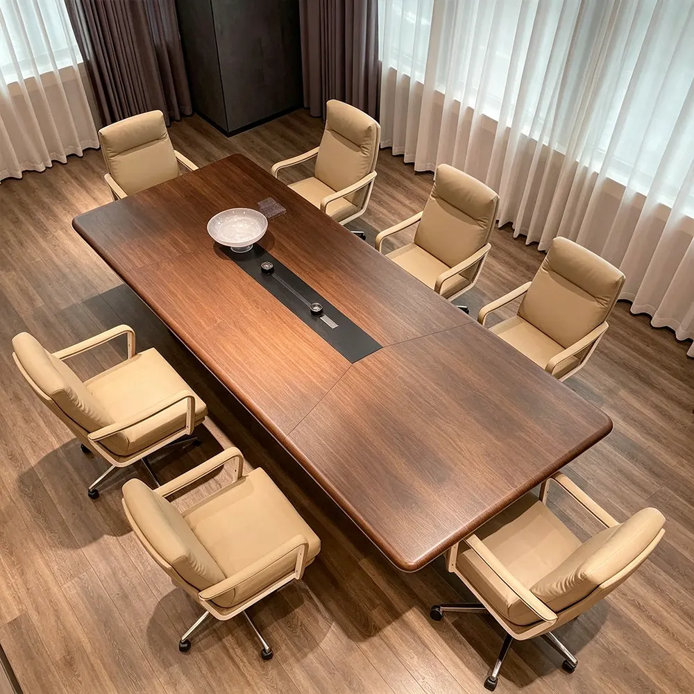 Light Luxury Conference Table – Large Executive Meeting Desk - image 2