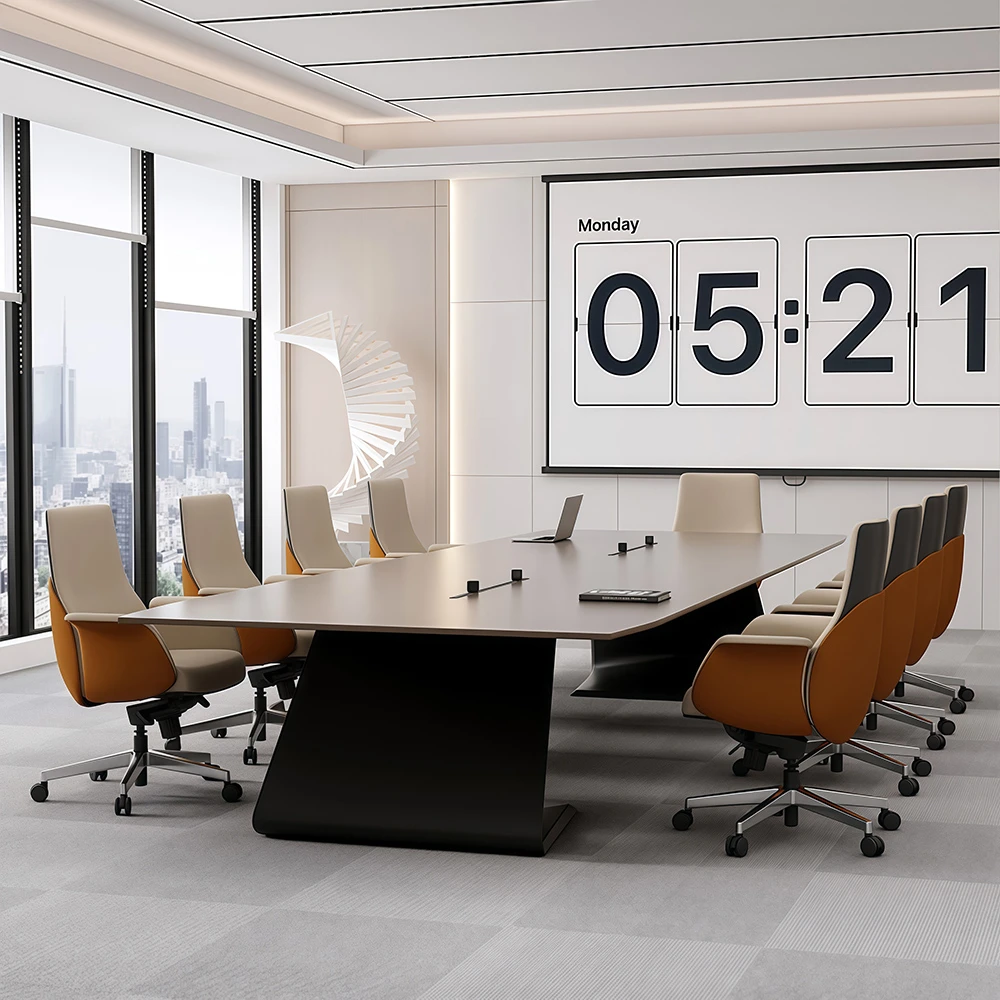 Premium Conference Table Long Modern Desk for Minimalist Workspace - image 2