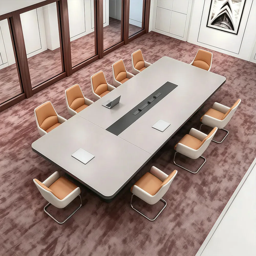 Long Conference Table for Modern Office  Minimalist Design - image 2