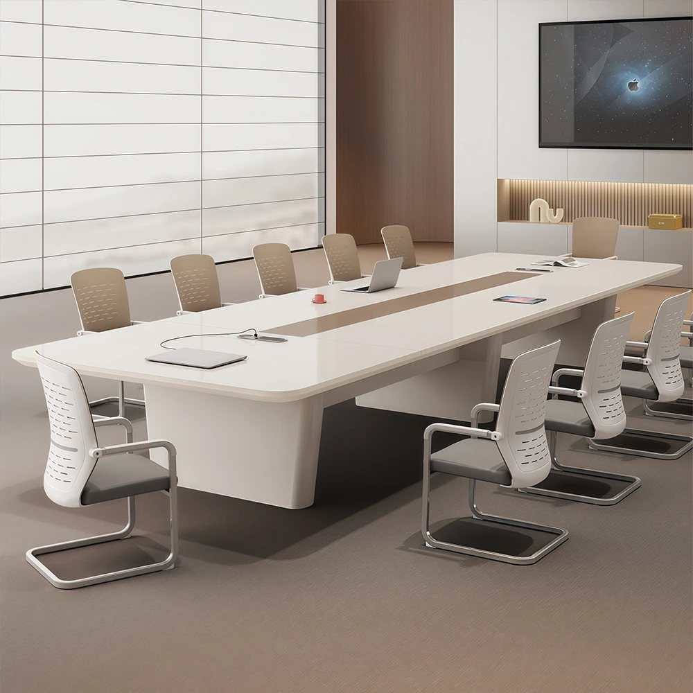 Luxury Piano Lacquer Meeting Table – Simple Modern Look - image 2
