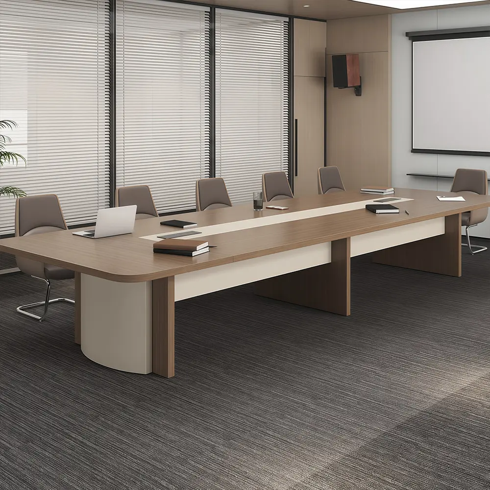 Premium Minimalist Rectangle Conference Table – Modern High-End Design for Office Boardrooms - image 2
